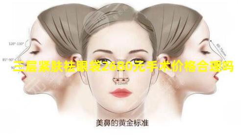 三层紧肤祛眼袋2680元手术价格合理吗