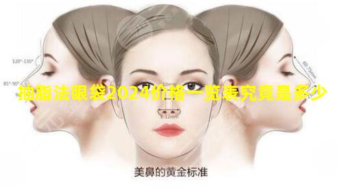 抽脂法眼袋2024价格一览表究竟是多少