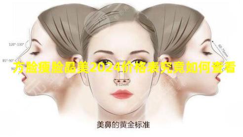方脸瘦脸晶美2024价格表究竟如何查看