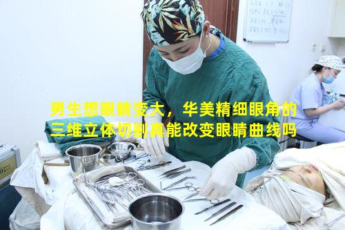 男生想眼睛变大，华美精细眼角的三维立体切割真能改变眼睛曲线吗
